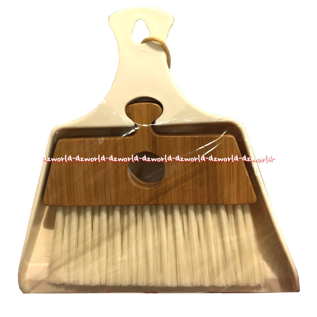 Proclean Sapu Kecil Dengan Pengki Kuning Kayu Pro Clean Mini Brush