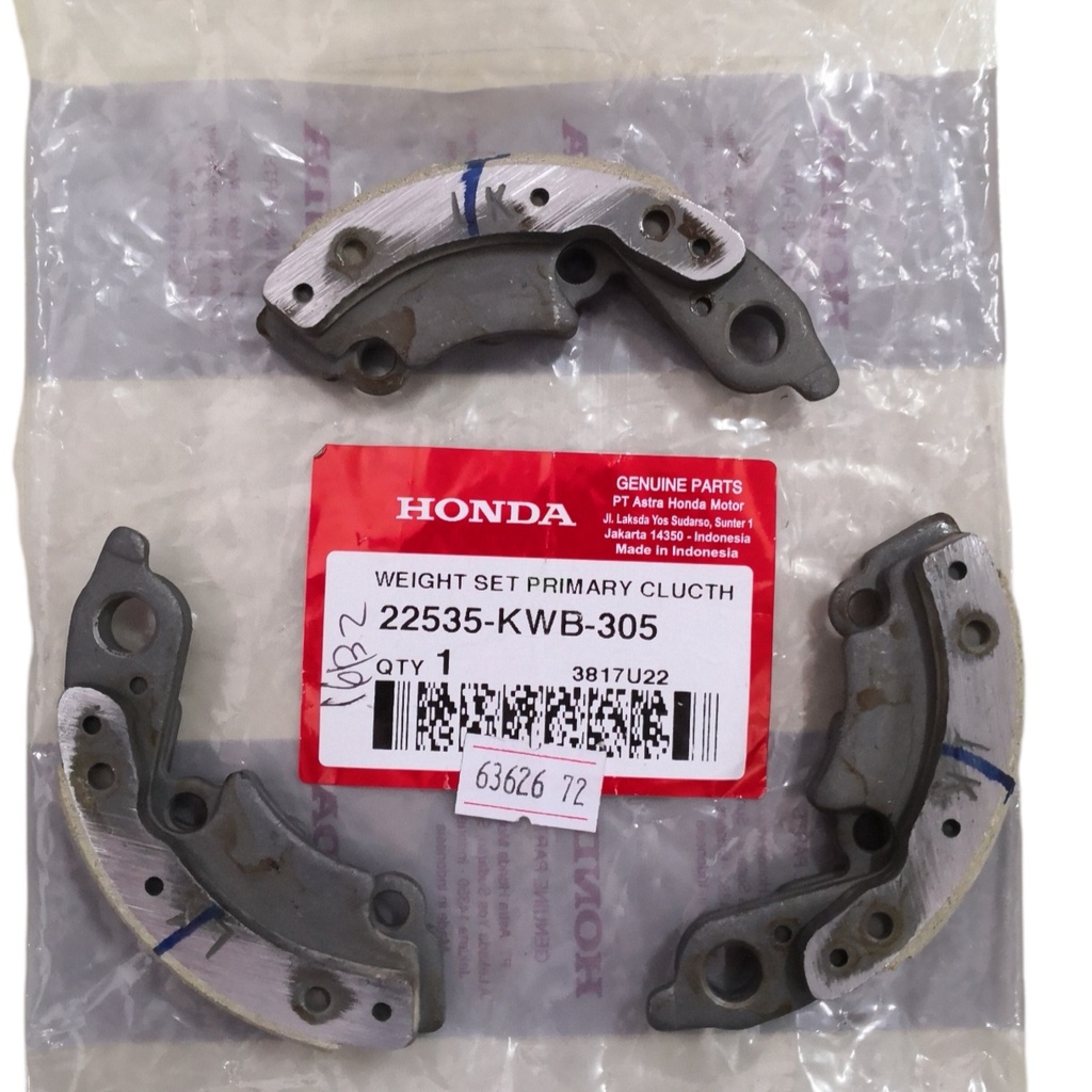 Weight set primary clutch 22535-KWB-305
