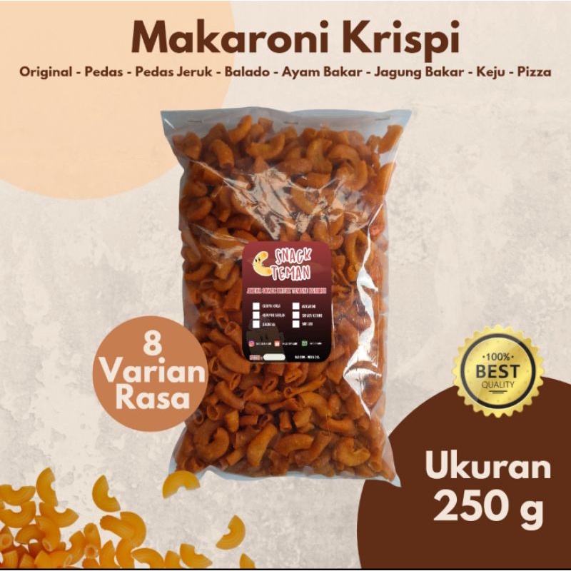 

Makaroni Renyah Pedas Jeruk Cemilan 250g - Snack Teman