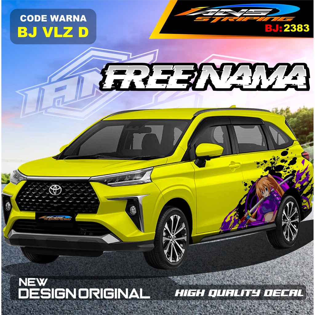 DECAL STIKER MOBIL AVANZA VELOZ / VARIASI STIKER MOBIL XENIA REBORN / STICKER DECAL MOBIL PAJERO / STIKER MOBIL