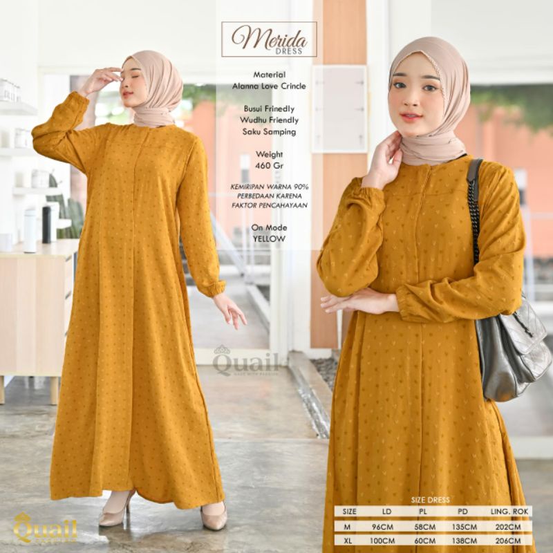 Gamis Wanita Quail Merida Dress