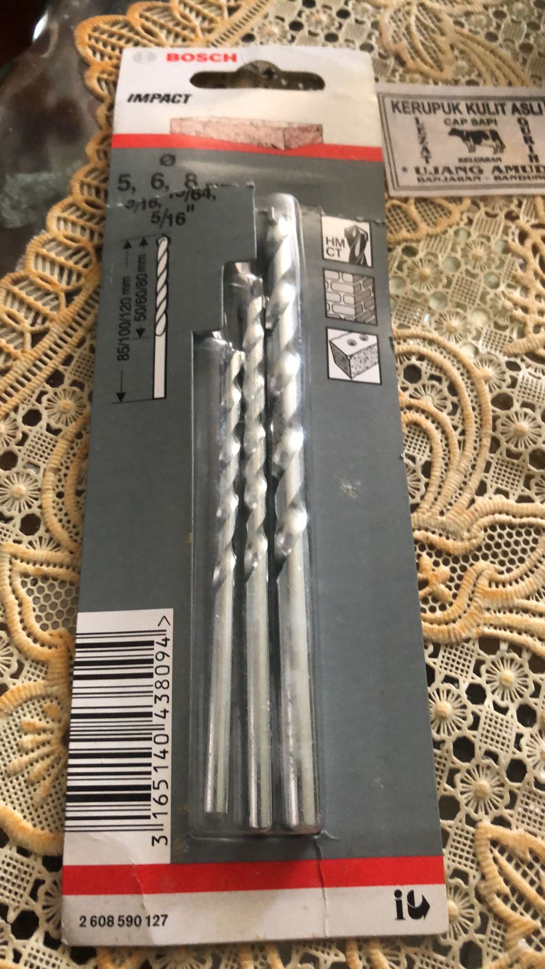 Bosch Mata Bor Set Tembok Beton 3 Pcs