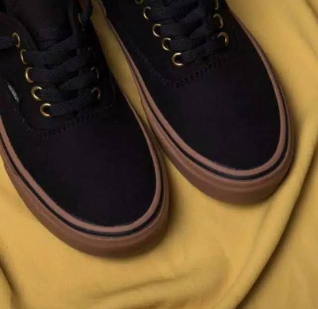 COD SEPATU VANS AUTHENTIC RING BLACK GUM 100% PREMIUM BNIB MADE IN CHINA VANS UNISEX PRIA/WANITA DT