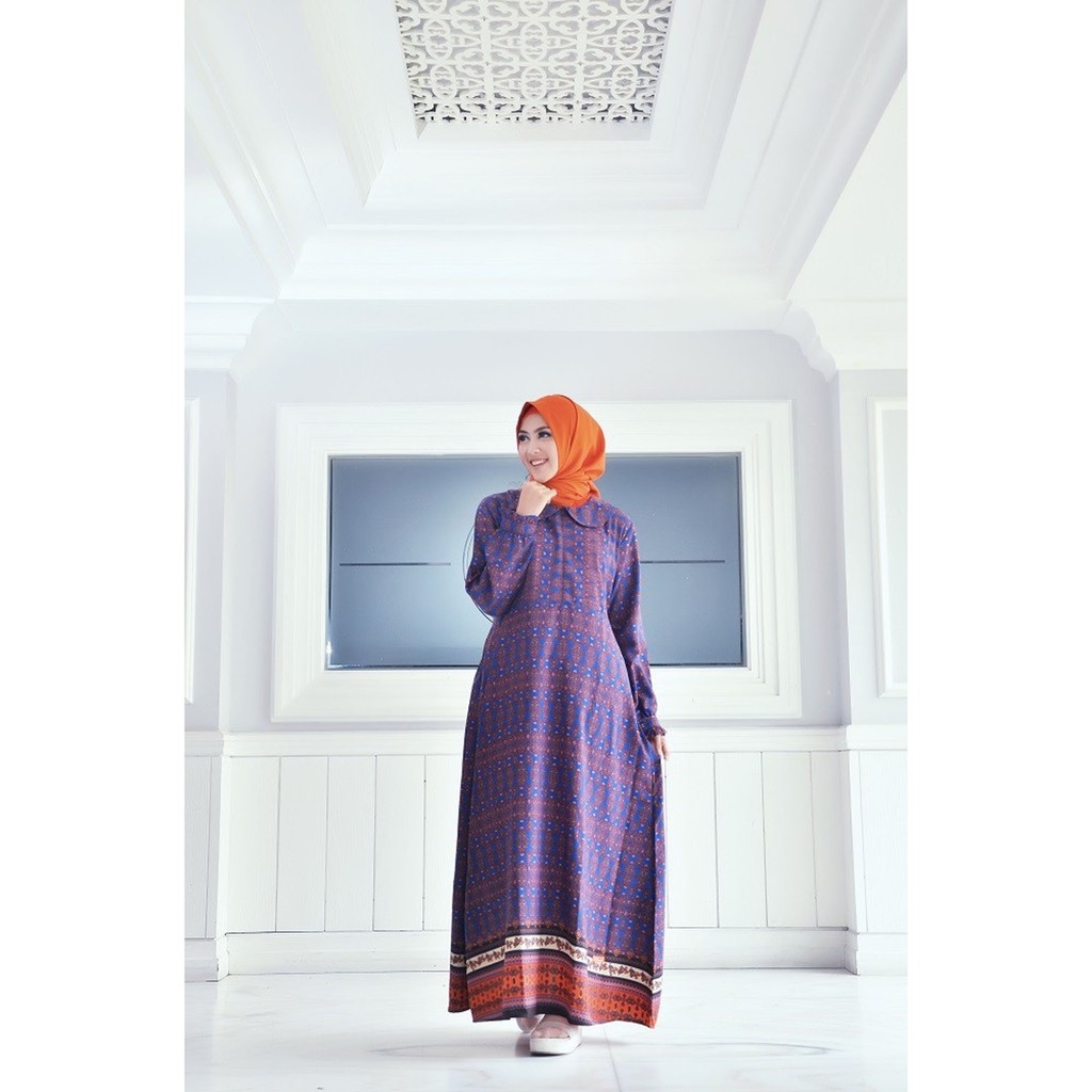 BEST SELLER GAMIS BUSANA MUSLIM NIBRAS NS 27 MARUN/UNGU/DONGKER GAMIS MURAH GAMIS POLOS TERBARU