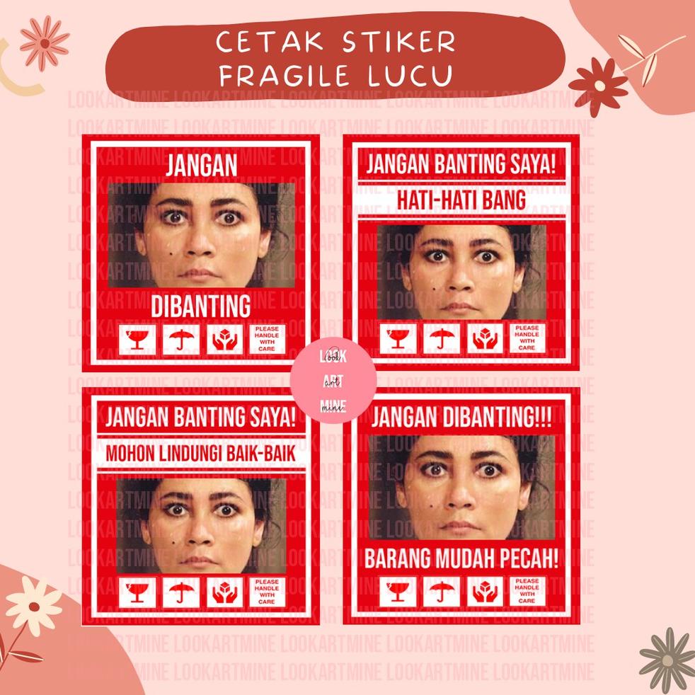 

M3&R CETAK STIKER FRAGILE SUSANA LUCU UNIK | STIKER JANGAN DIBANTING