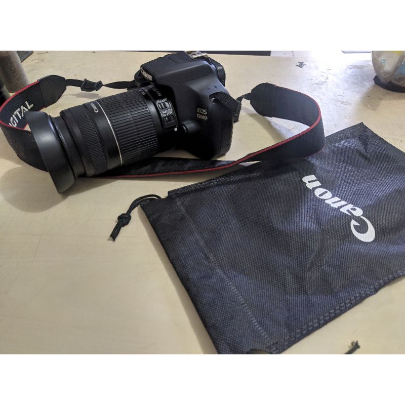 Canon 1200D paket lengkap+lensa tele canon 55-250mm+lensa kit