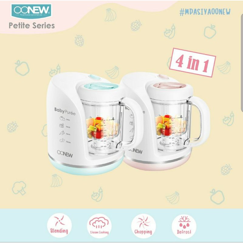 Sale Oonew BabyPuree Petite Series 4in1 Food Processor Original Baru blender bayi oonew processor ba