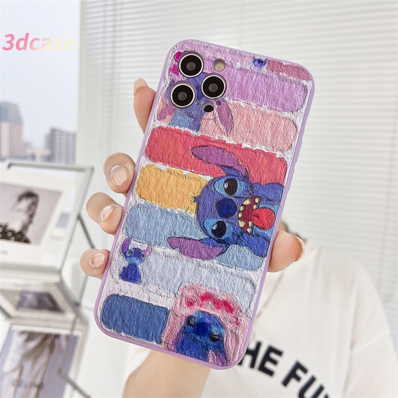 Cute Cartoon Stitch Phone Cover Untuk Xiaomi Redmi Note 9 8 10 10S 9 PRO MAX 9S Xiaomi Redmi POCO X3 NFC X3 PRO M3 Redmi 9 9C NFC 9A 9i 9T 9 PRO Power 10X POCO M2 PRO A16 A74 A15 VIVO