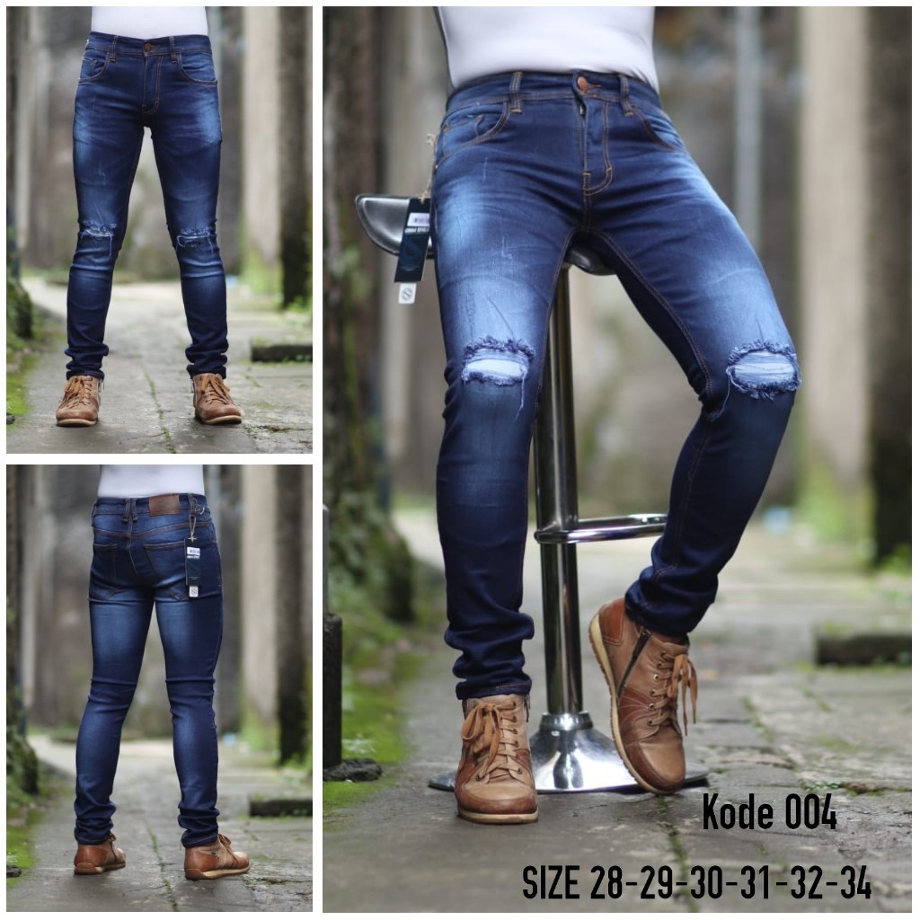 Celana jeans Pria Softjeans Ripped Legend Of Denim Celana jeans sobek sofjeans biobleach LJ4001