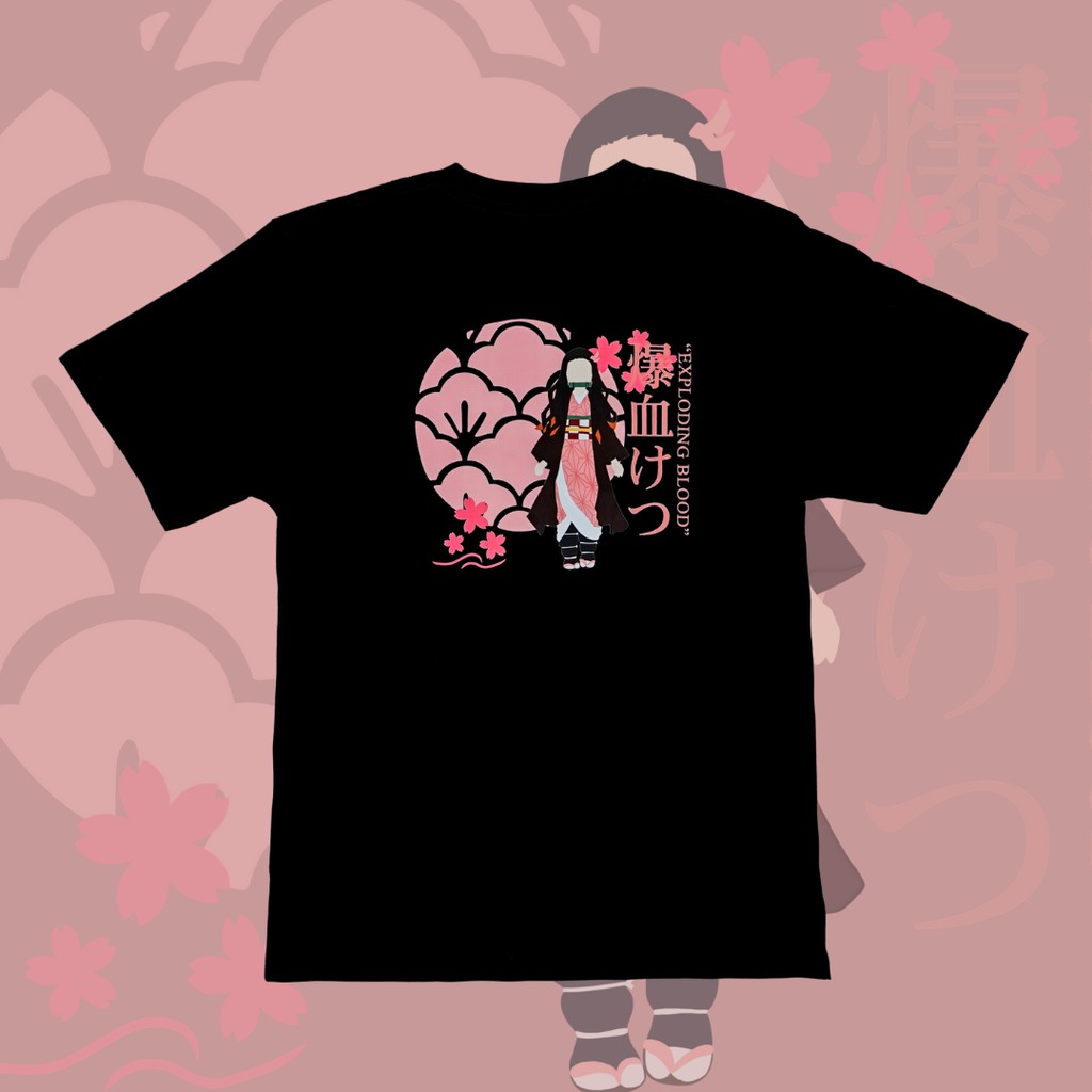 Baju Anime Demon Slayer Nezuko Kamado | Ikuzo.studio | Kaos Anime