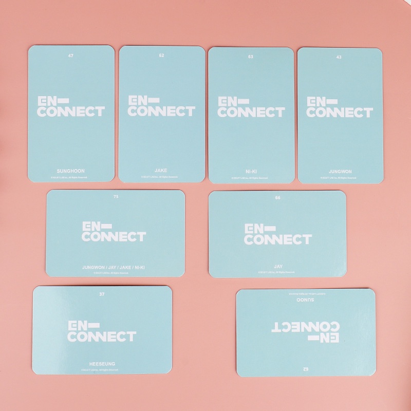 7 / 8pcs / set Kartu Foto Kpop ENHYPEN CONNECT Trading Acak Untuk Hadiah Penggemar