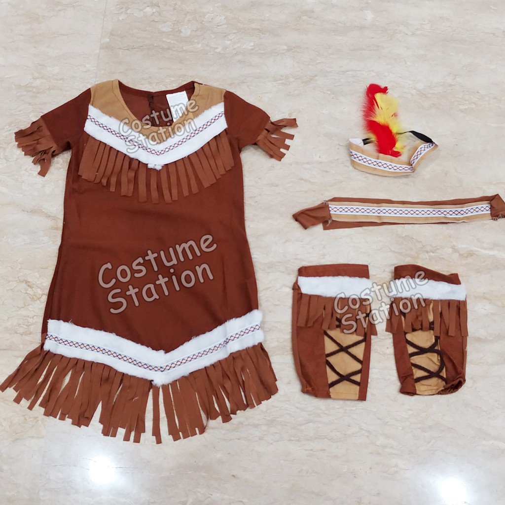 Kostum Indian LP / Costume Native American Indian anak perempuan cewe