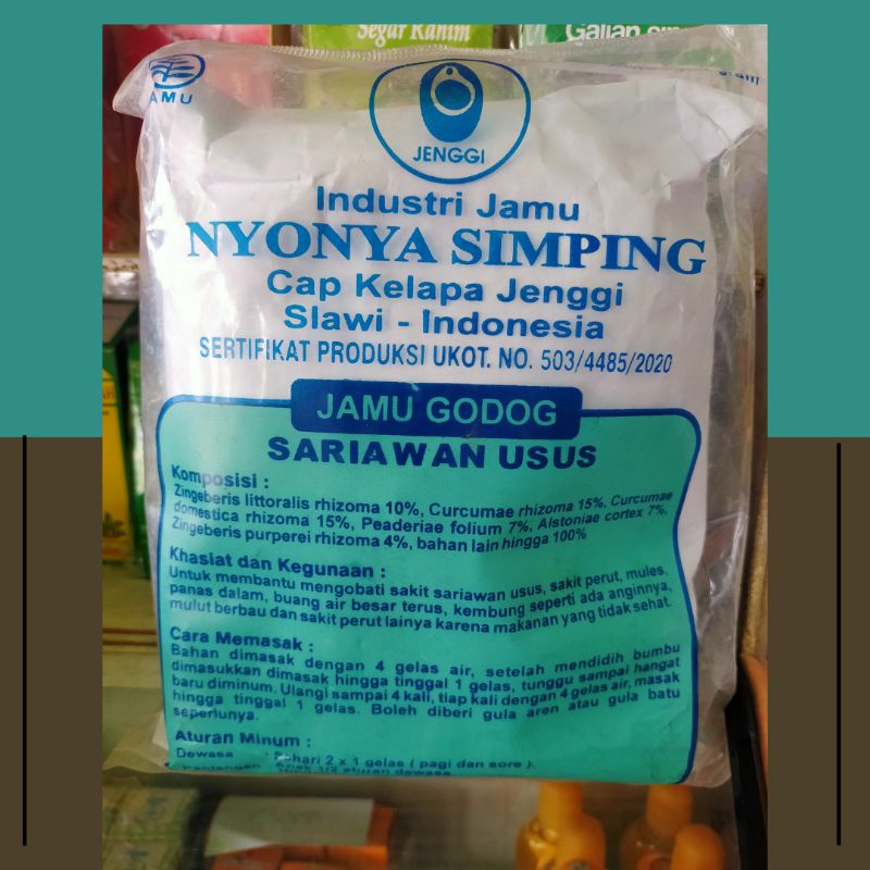 

Sariawan usus /jamu godog/jamu nyonya simping