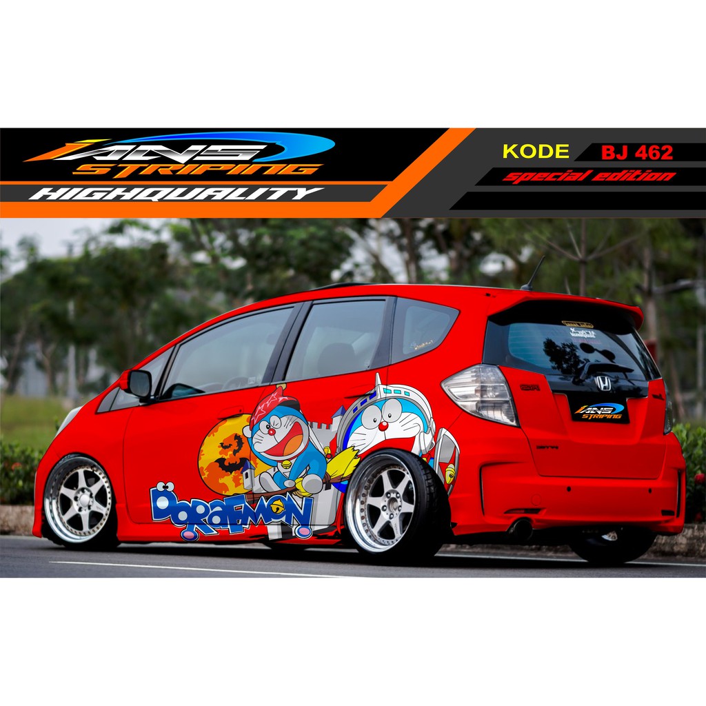 STICKER MOBIL JAZZ, BRIO , SWIFT, SIGRA, AGYA, YARIS / DECAL STICKER MOBIL ANIME / STIKER MOBIL