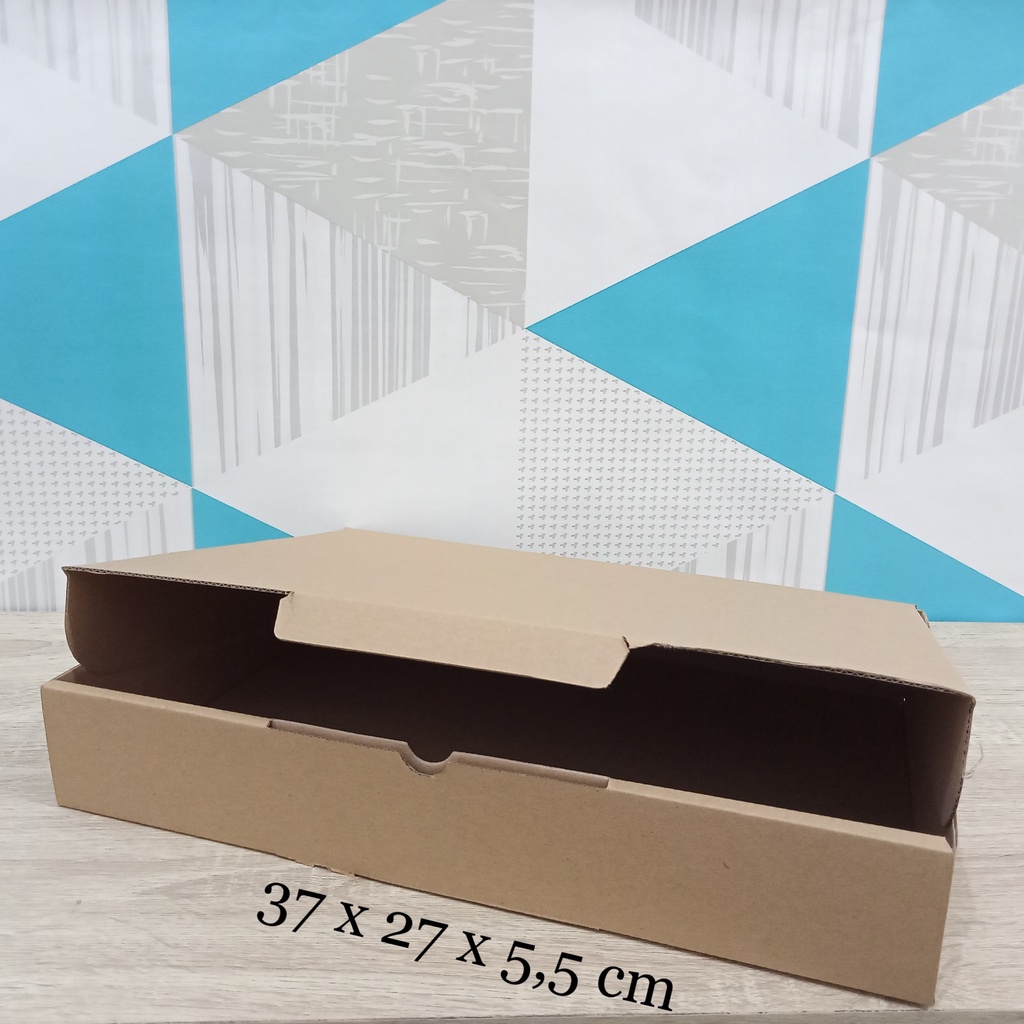 

Kardus 37x27x5,5 cm....Die Cut kotak aksesoris dll