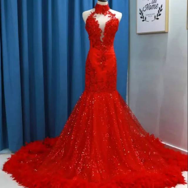 Gaun Pengantin Merah/Prewedd