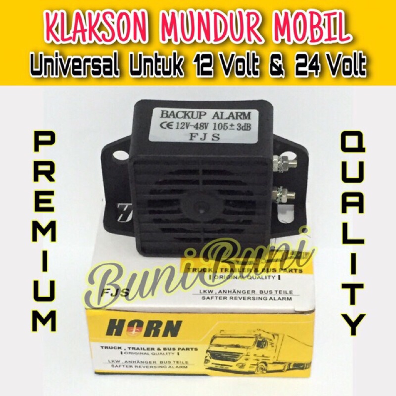 Klakson Mundur / Atret Mobil - Klakson Backup Alarm Mundur / Back Buzzer Atret Truk &amp; Bus 12 / 24 V