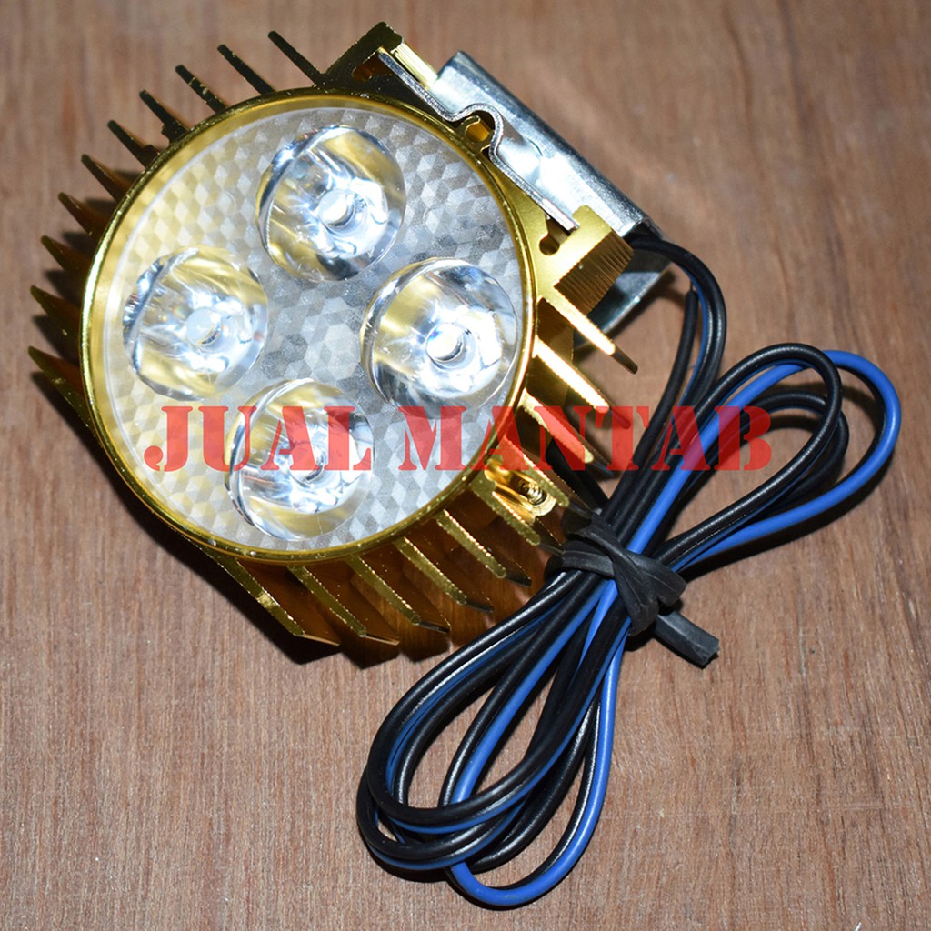 Lampu Tembak New Variasi 4 LED Tipis Universal Murah