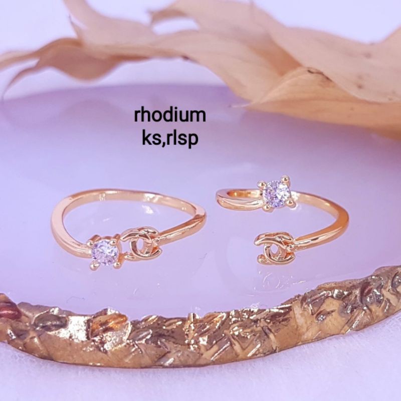 Cincin replika emas Dubai,silver dan gold unik,mewah,cantik ,anti karat