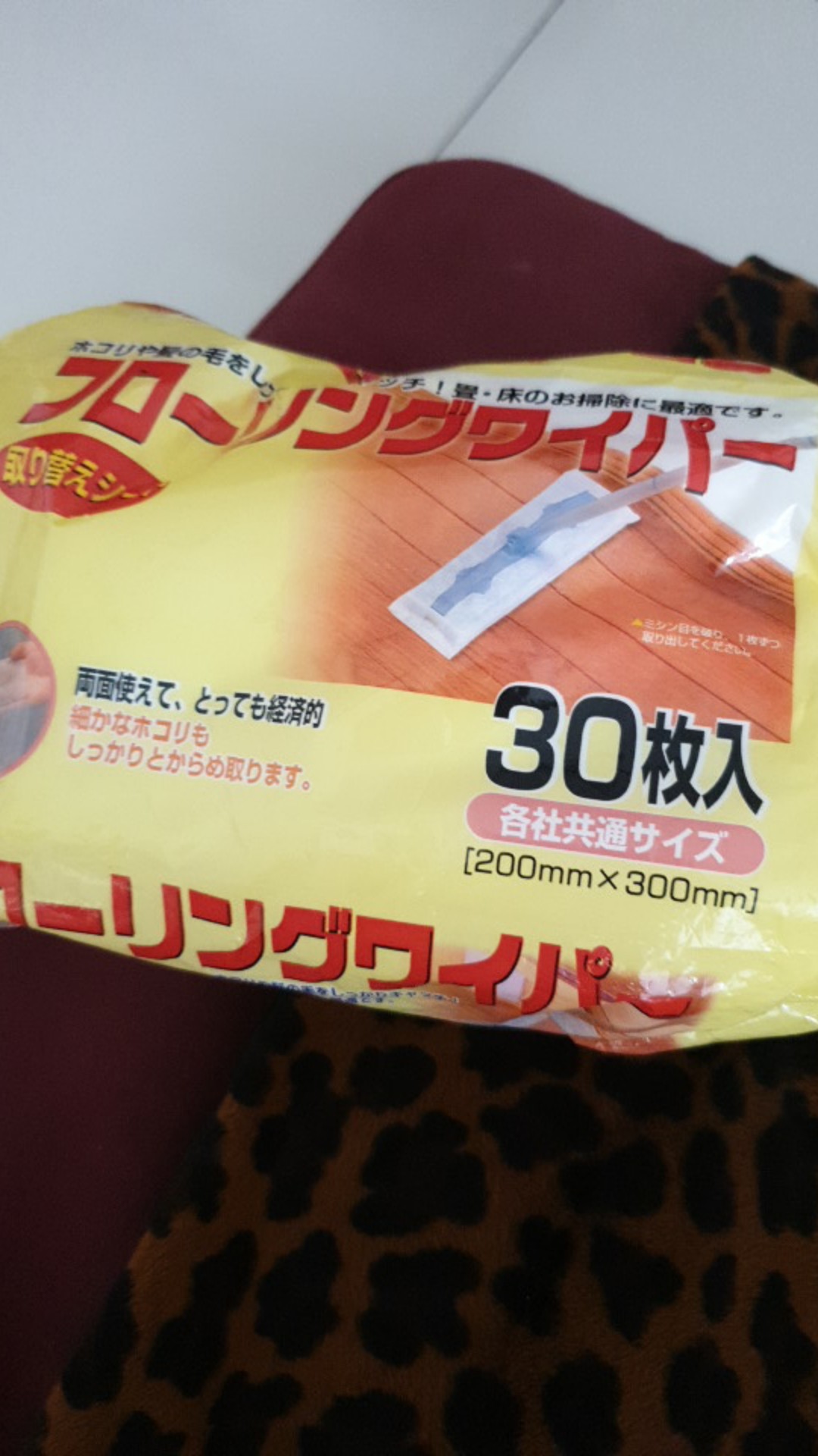 Kain Tisu Pel Statis Basah / Kering Untuk Pembersih Lantai Sekali Pakai