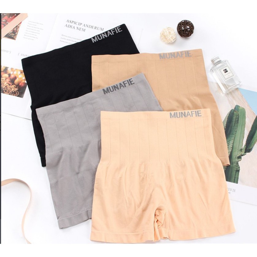 BAJ Celana Slimming Pants Munafie High Waist Boxer Celana Korset Munafie Bentuk Petak Celana Pengecil Perut Import Murah CD008