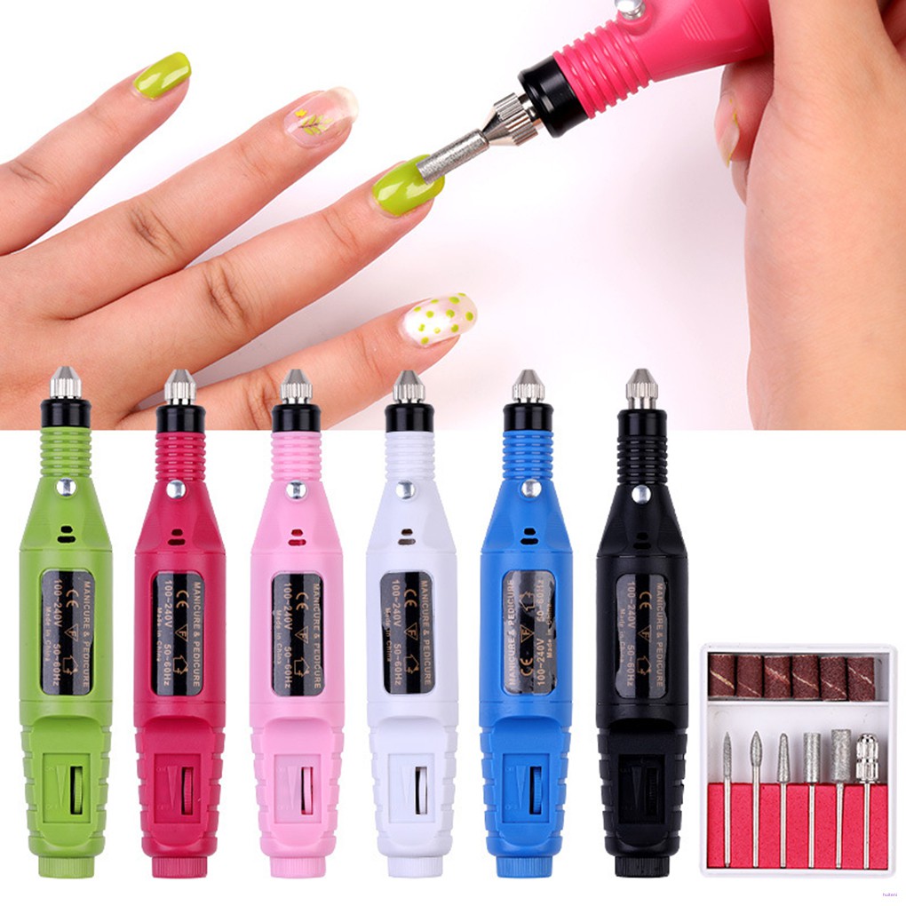 Professional Electric Manicure Machine Nail Drill Bits Kit Nail File Art Tool Pedicure Gel Polish Remover