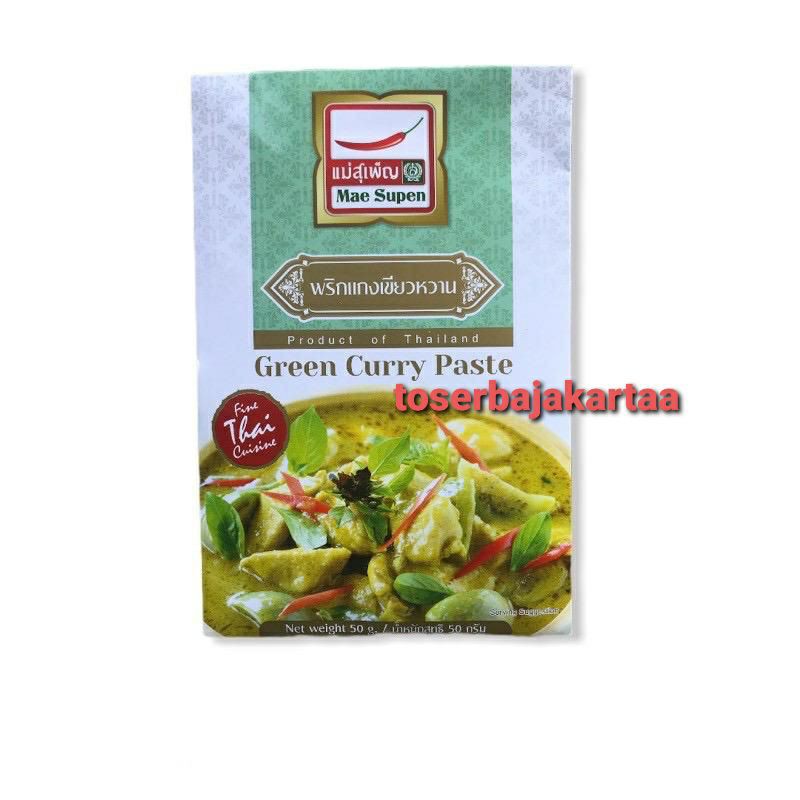 

Mae Supen Green Curry Paste (Sachet)