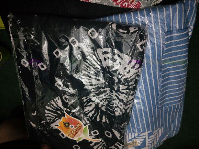 Tunik Serut Monochrome Motif Wanita Batik Modern Formal Murah Premium Monokrom