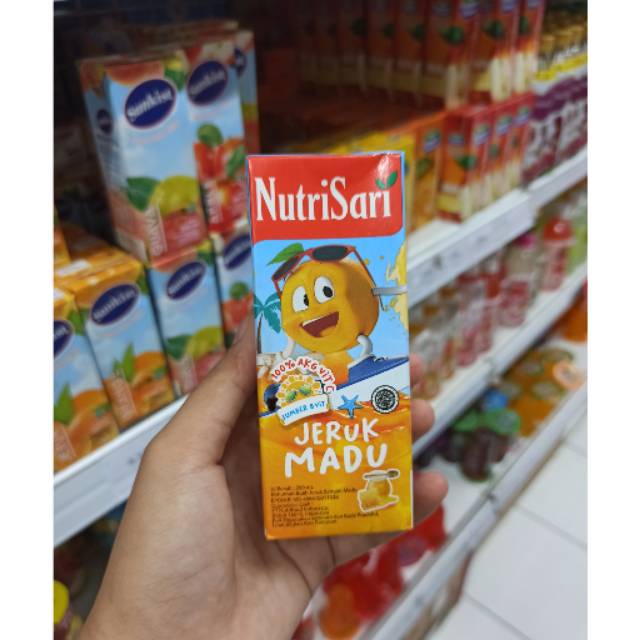 

Nutrisari Rasa Jeruk Peras Madu 100% AKG Vitamin C Minuman Kotak Siap Minum 200ml