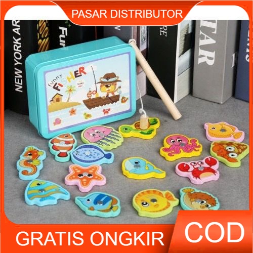 Mainan Edukasi Anak FUNNY FISHER GAME Mainan Pancing Ikan Magnet Anak