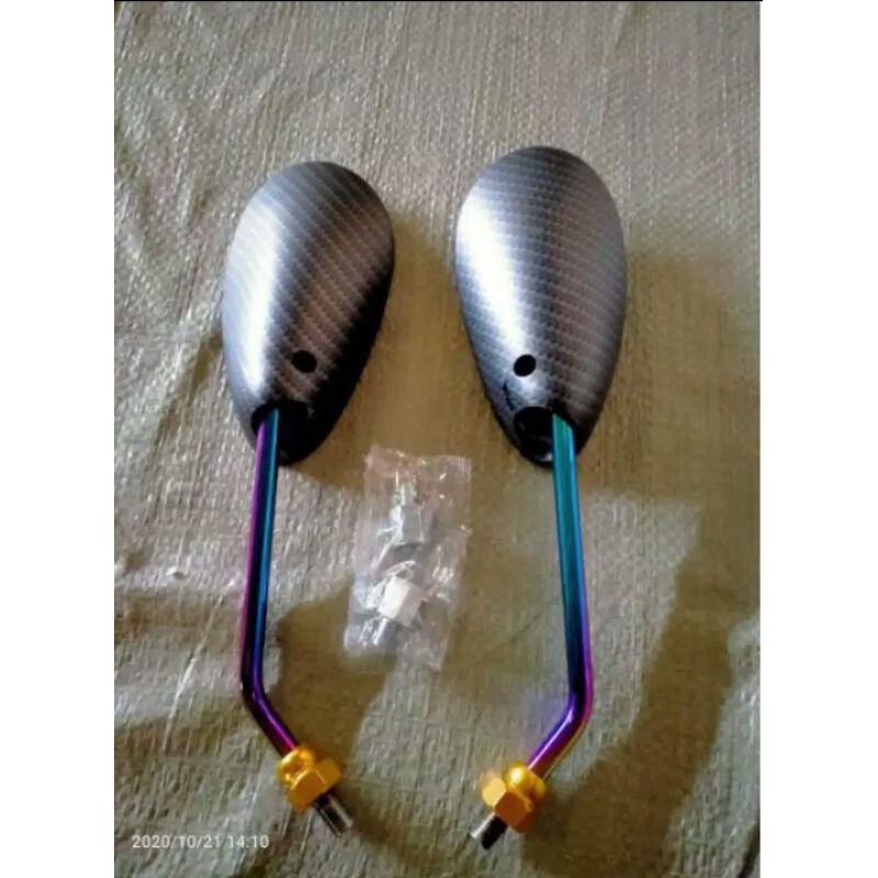 Spion Carbon karbon tangkai panjang rainbow asli import bakaran