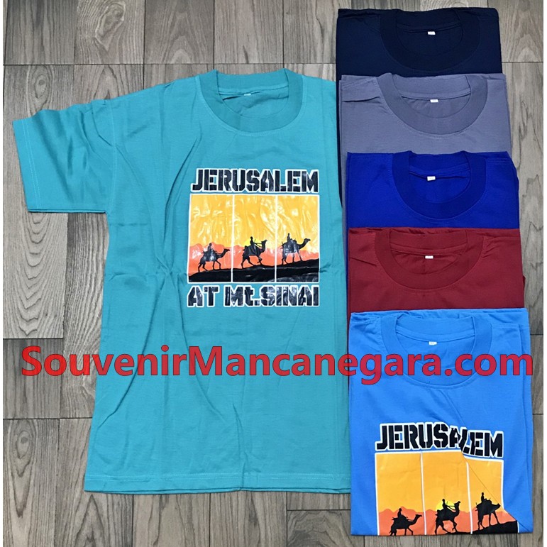 KAOS JERUSALEM SOUVENIR TRAVELING WISATA TEMBOK RATAPAN YERUSALEM ISRAEL PALESTINA