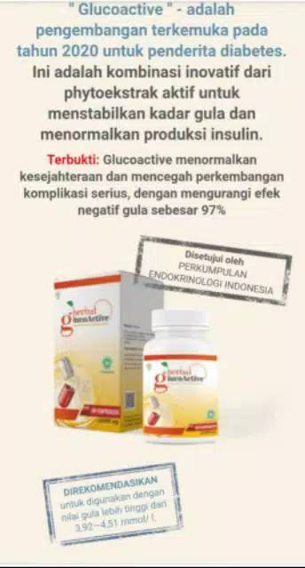 

GLUCOACTIVE Asli Herbal Glucoactive Obat Diabetes Kencing Manis Asli