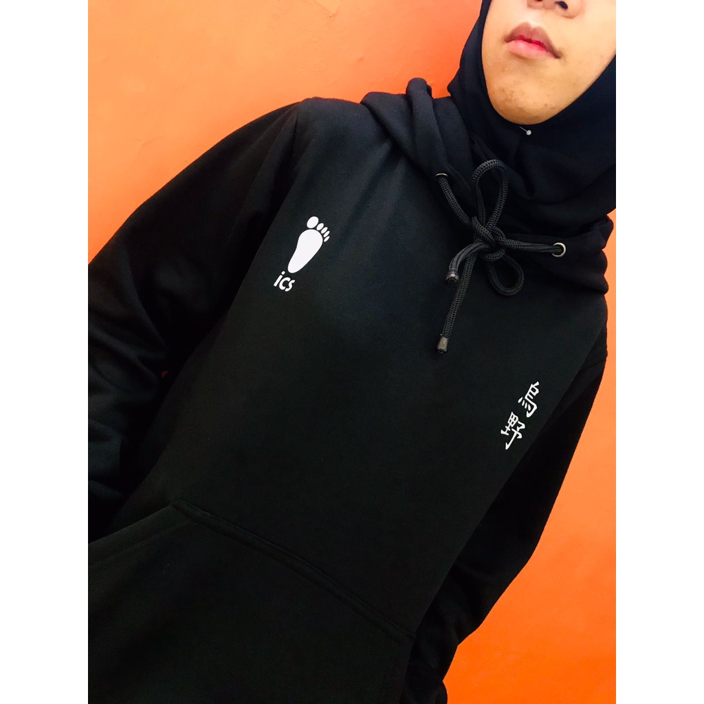 Sweater Karasuno Haikyu Black Fleece