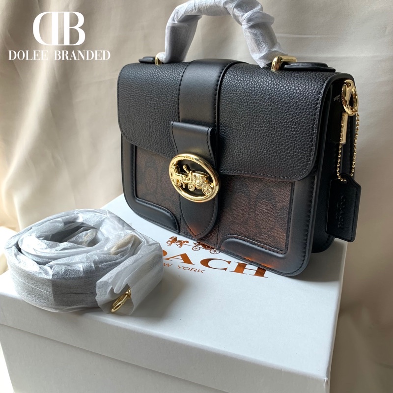 Coach Georgie Crossbody In Signature Canvas (C6504 / 6192)