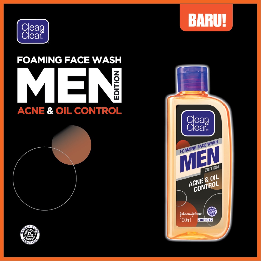 Clean &amp; Clear Foaming Face Wash MEN - 100ml