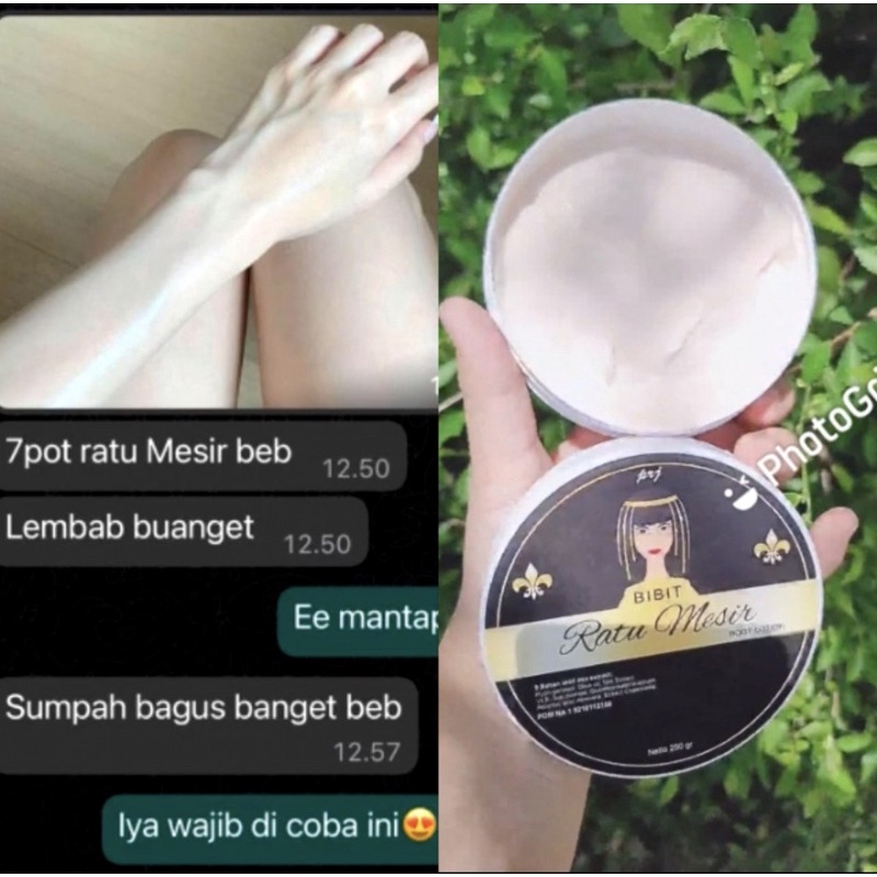 READY COD ‼️ BIBIT RATU MESIR BODY LOTION by PRJ (PEMUTIH BADAN RATU ARAB AMPUH) ORIGINAL BPOM RATUM