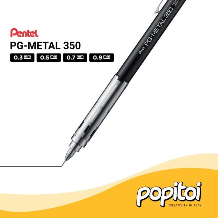 

Pentel Pg Metal 350 Mechanical Pencil 0.3 0.5 0.7 0.9 Mm