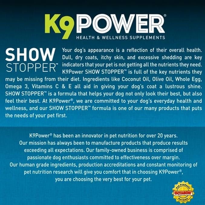 K9 Power Dog Supplement - Show Stopper 4 LB (Made In USA)