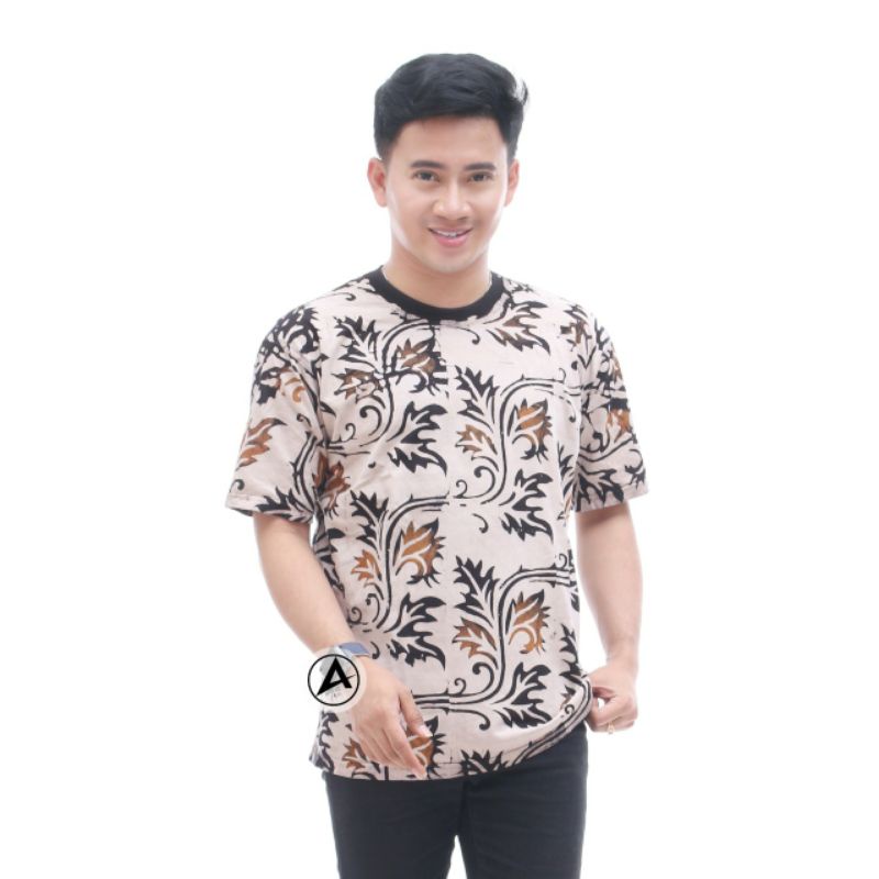 Kaos Batik cap batangan kaos oneck kaos polos batik murahgrosir