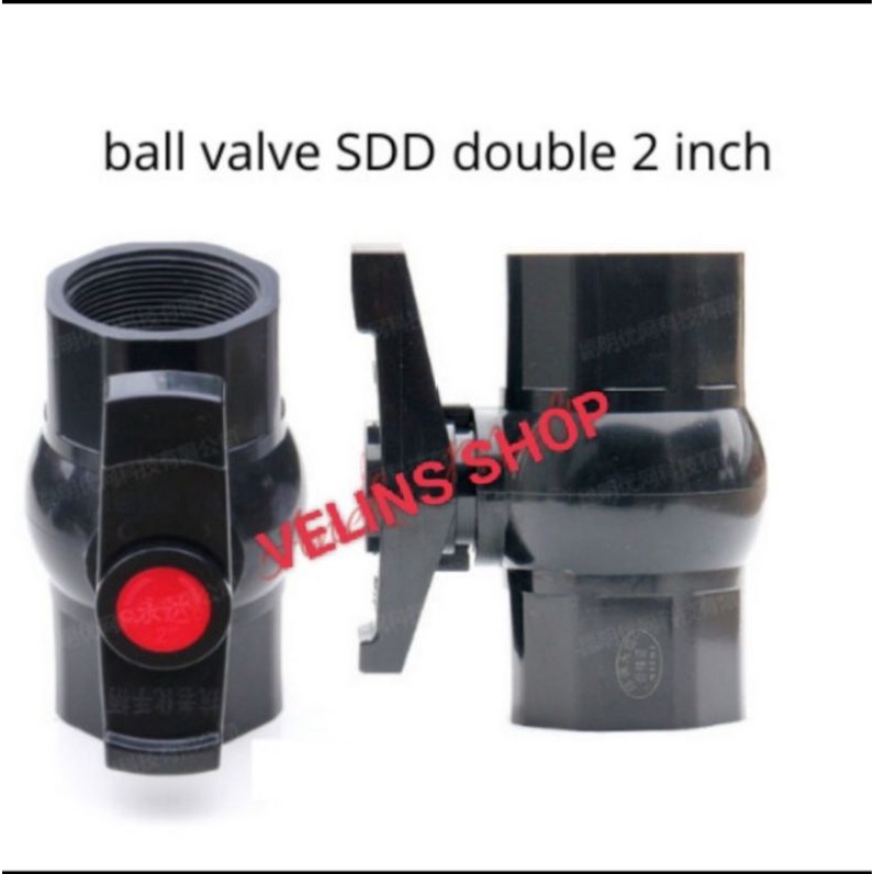 Stop kran PVC Tebal Double drat dalam