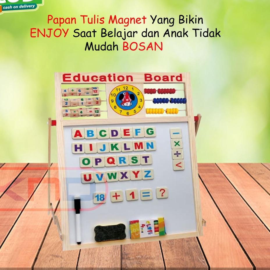 

[PRODUK MQ9YL] ( DISKON 80 RIBU ) LEARNING EASEL 3 in 1 MAGNET - PAPAN TULIS ANAK MAGNETIC DUA SISI WHITEBOARD BLACKBOARD HITAM PUTIH KS0