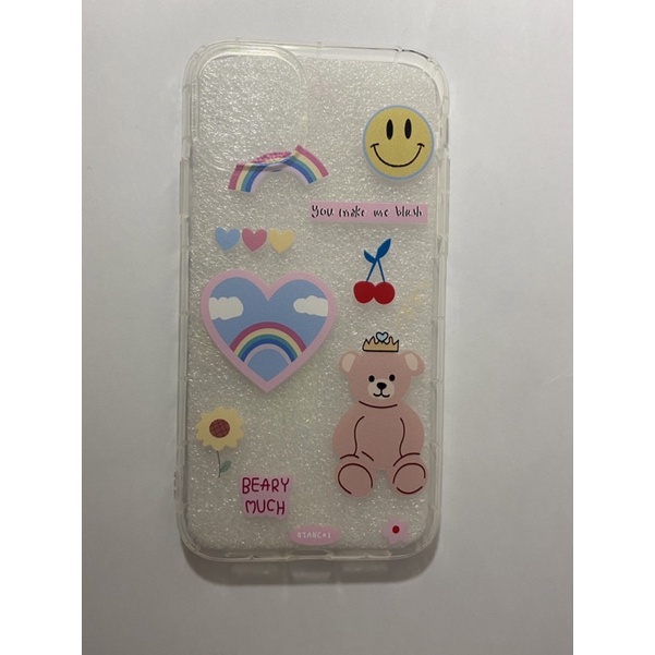cute transparent case / iphone 11 (preloved)