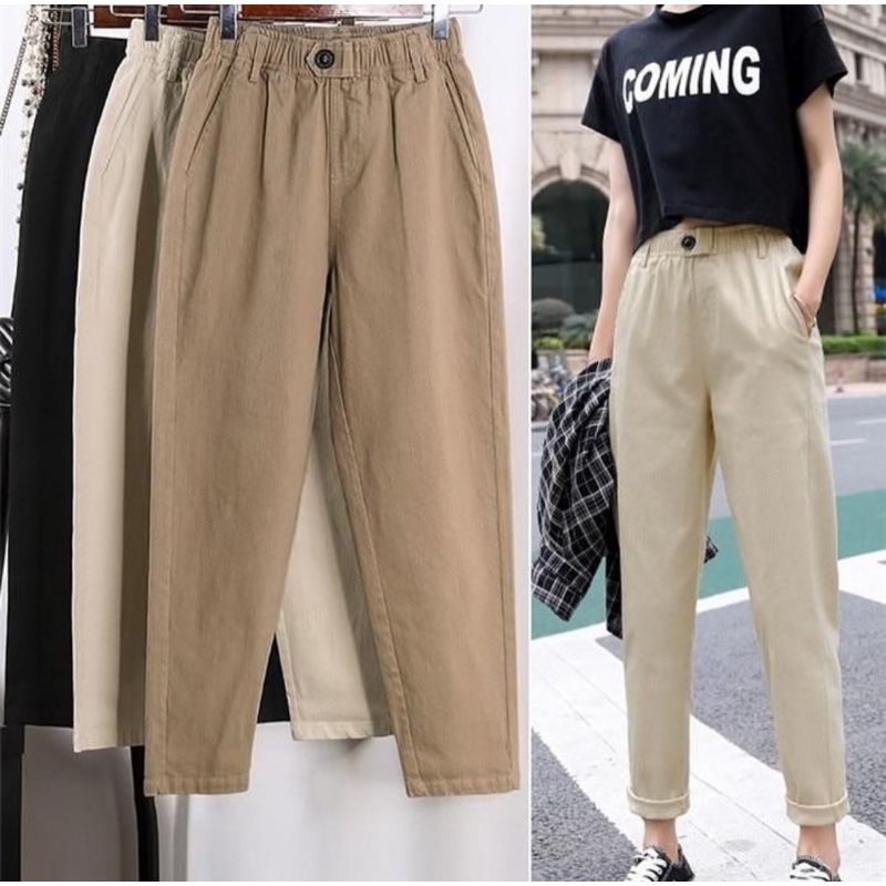 Celana Beggy Pants Karet Muter Celana Wanita fit to M-XXL &quot;Best Seller&quot;