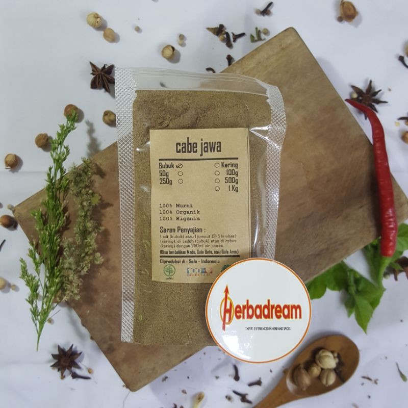 

Nycyta Home 100 Gram Bubuk Cabe Jawa Jamu Piper Retrofractum Cabai Cabean Alas Long Pepper Lajiao