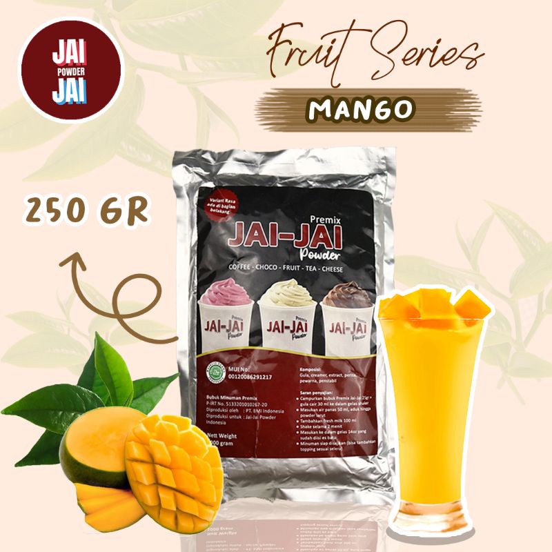 

Bubuk Minuman 250gr - Mango - Jai Jai Powder
