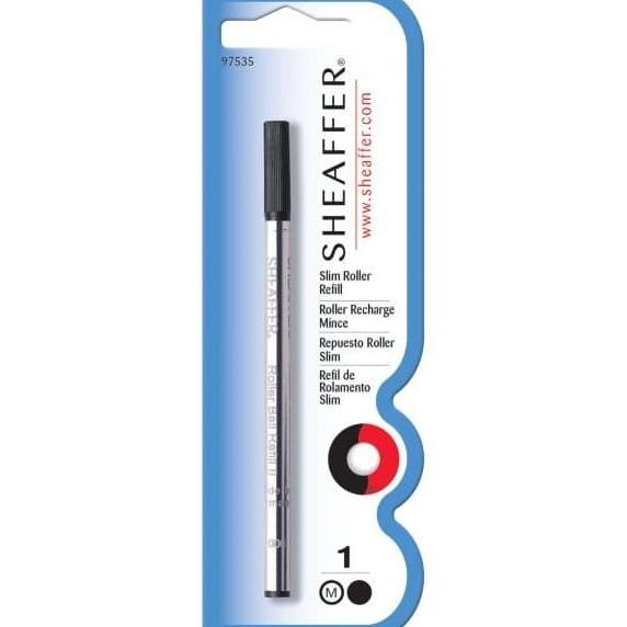 

(COD) Sheaffer Slim Rollerball Refill - Black Medium - Blister Card BERMUTU Kode 1396