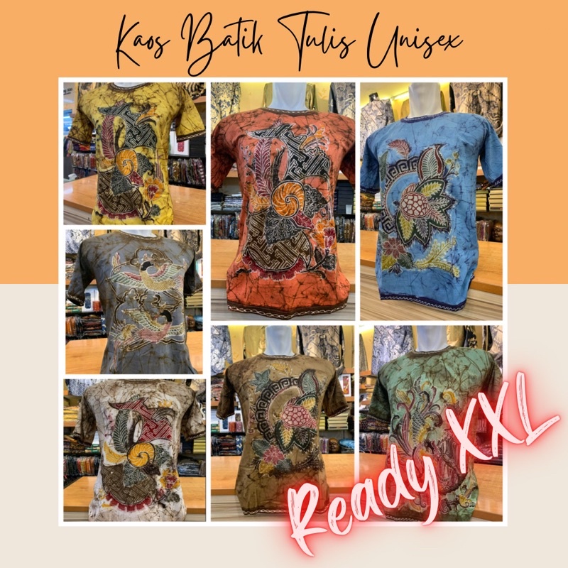 Kaos Batik Tulis Unisex Pria Wanita Dewasa
