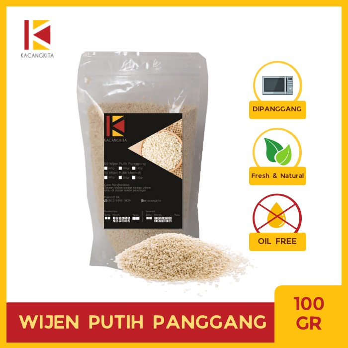 

Biji Wijen Putih Panggang - Roasted White Sesame seed 100gr