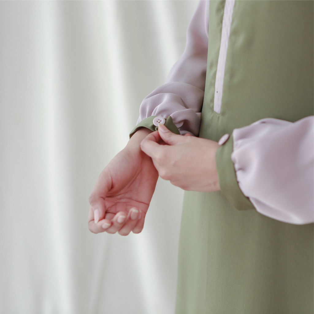 Kimmy Dress by GIETS | Gamis two tone simple Premium